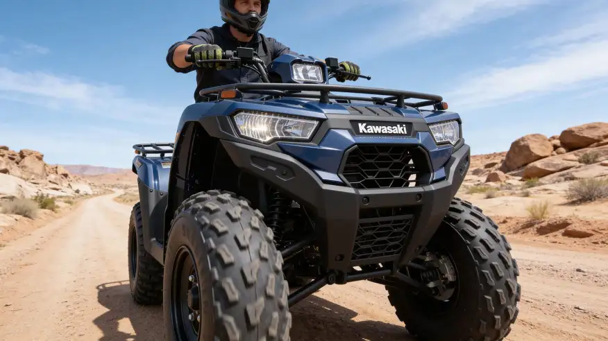 Quad bike on a rugged Andean trail